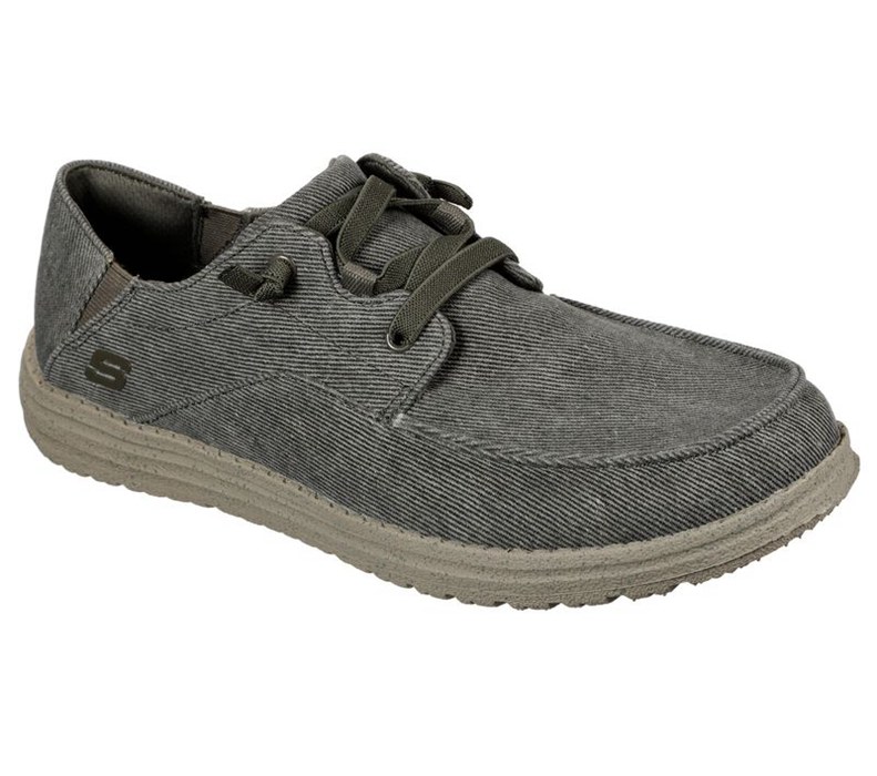 Skechers Herr Olivgröna Slip On - Melson - Volgo - Sverige (UBOXC-0578)